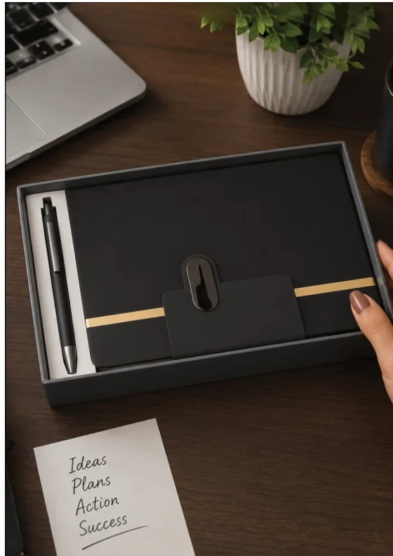 Executive Debossed A5 Journal & Pen (TWC-002) - TohfaWohfa Corporate Gift