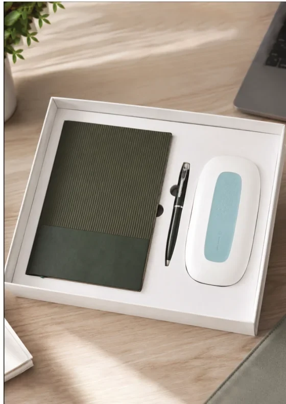 Illuminating Desk 3-in-1 Executive Gift Set (TWC-009) - TohfaWohfa Corporate Gift
