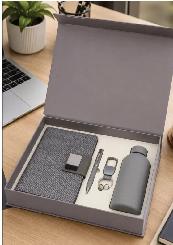 Vacuum Insulated Flask & Executive Journal Set (TWC-012) - TohfaWohfa Corporate Gift