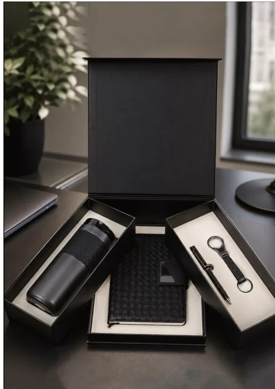 Sleek Thermal Bottle & Journal Executive Set (TWC-013) - TohfaWohfa Corporate Gift