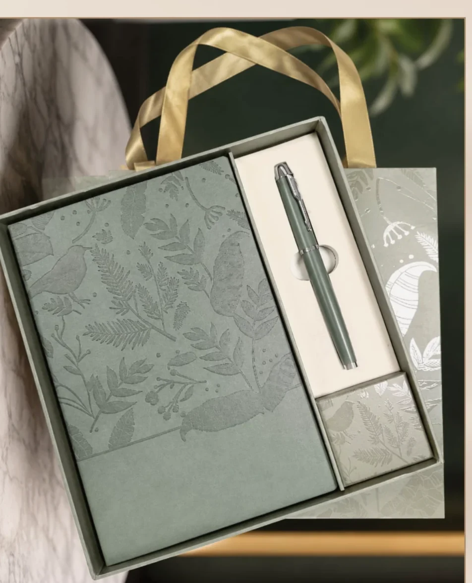 Classic Hardbound Journal & Metal Pen Set (TWC-018) - TohfaWohfa Corporate Gift