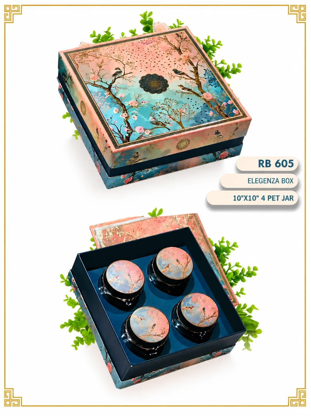 Eleganza 4-Jar Gourmet Box by TohfaWohfa