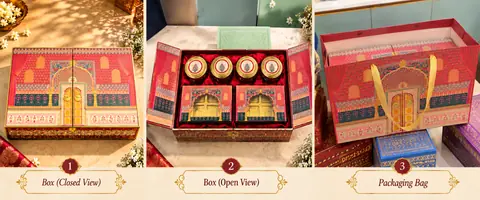 Traditional Flap Box with Matching Paper Bag