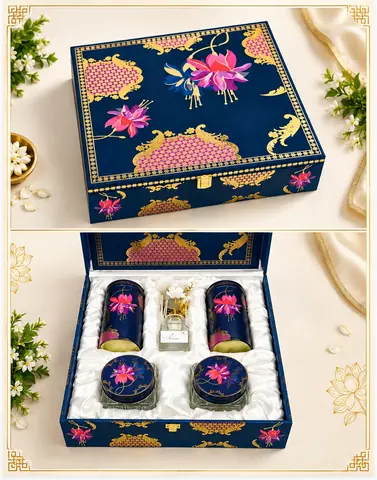 Royal Blue Floral Luxury Box