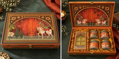 Four-Jar and Cavity Luxury Box