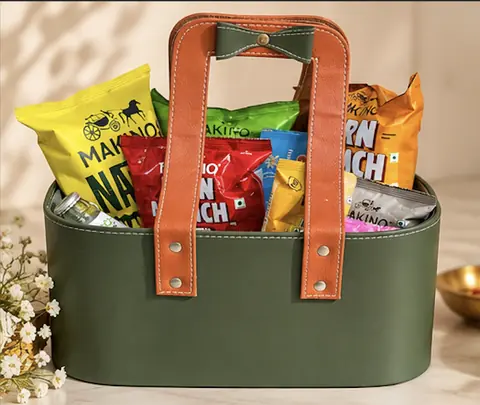 Handcrafted Festive Gift Bag, bag view