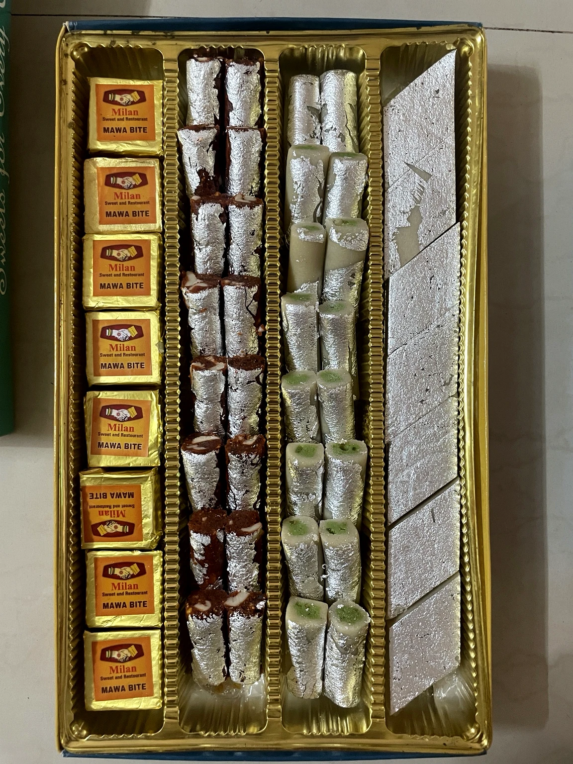 The Royal Mithai Collection, open sweet box